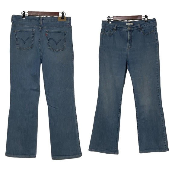 Levi’s 512 Perfectly Slimming Boot Cut Denim Jeans Blue - Picture 11 of 14